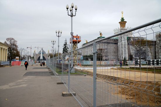 Restoration work at VDNKh