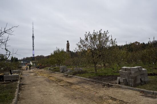 Restoration work at VDNKh