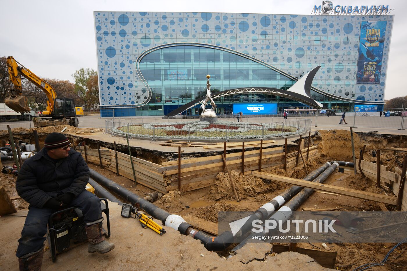 Restoration work at VDNKh