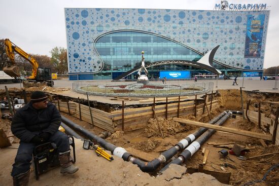Restoration work at VDNKh