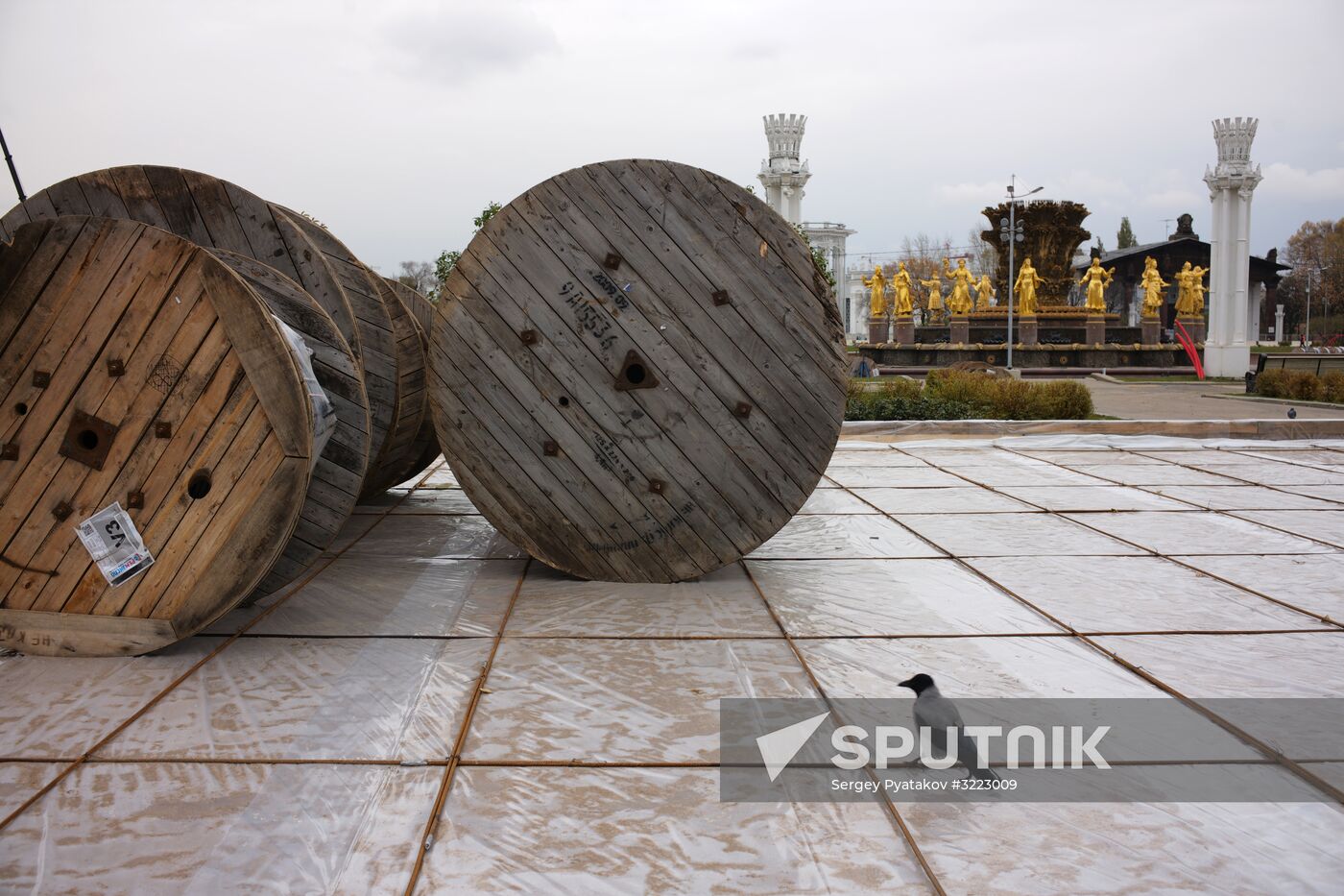 Restoration work at VDNKh