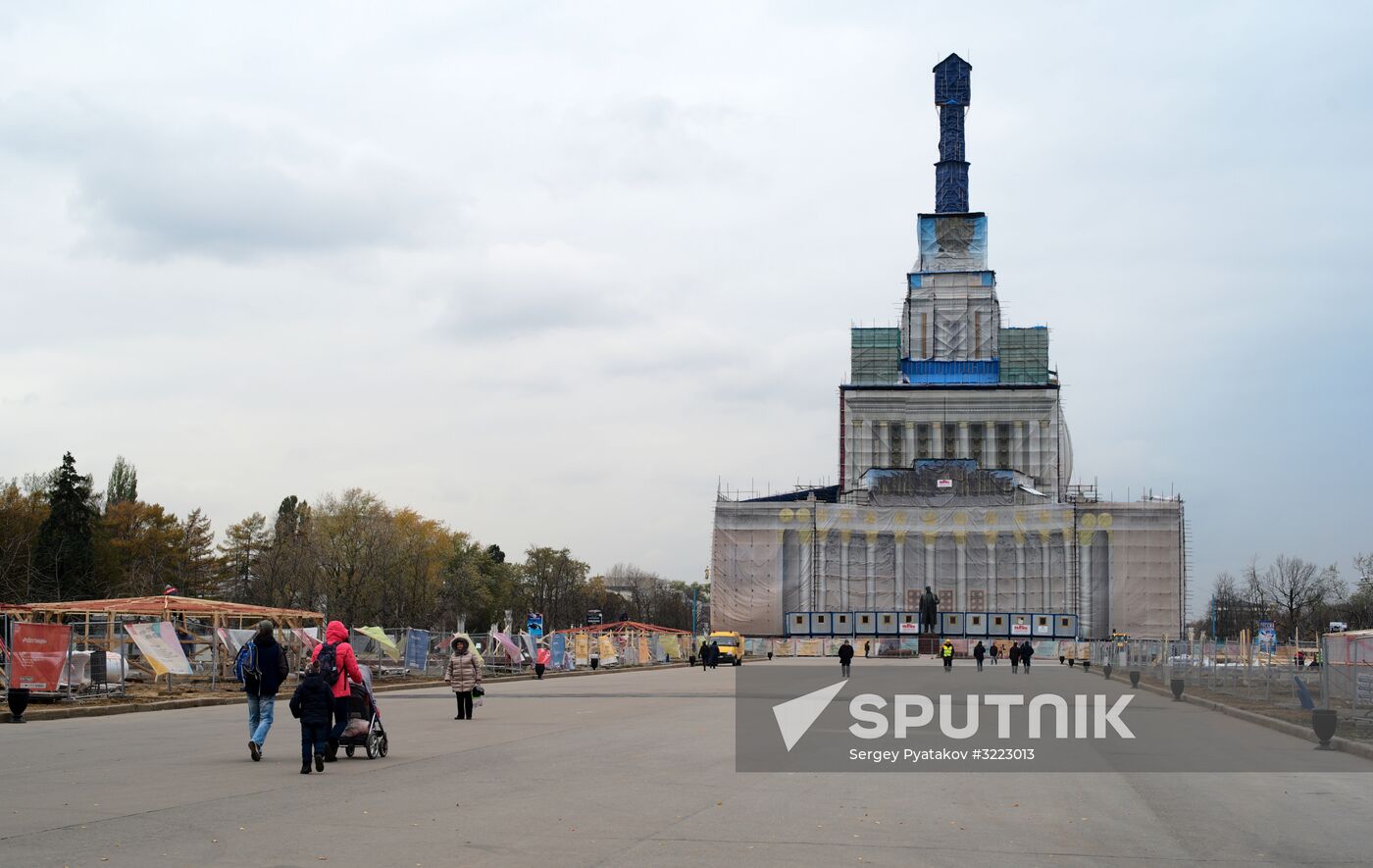 Restoration work at VDNKh