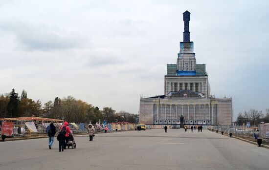 Restoration work at VDNKh