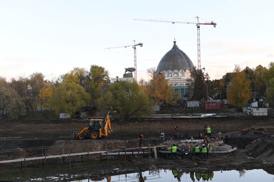 Restoration work at VDNKh