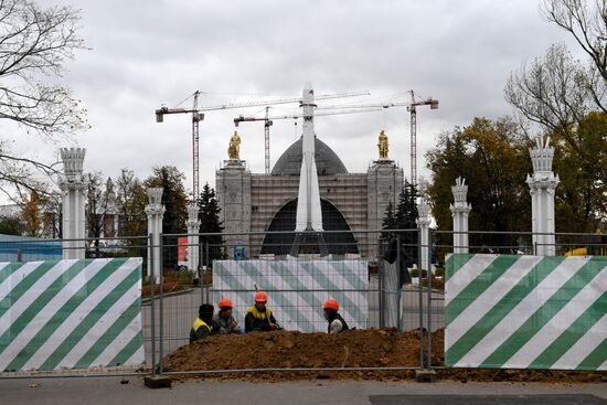 Restoration work at VDNKh