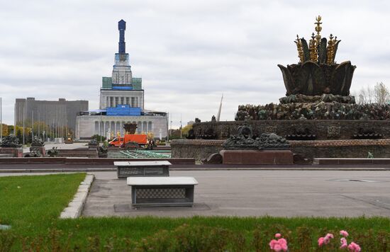 Restoration work at VDNKh