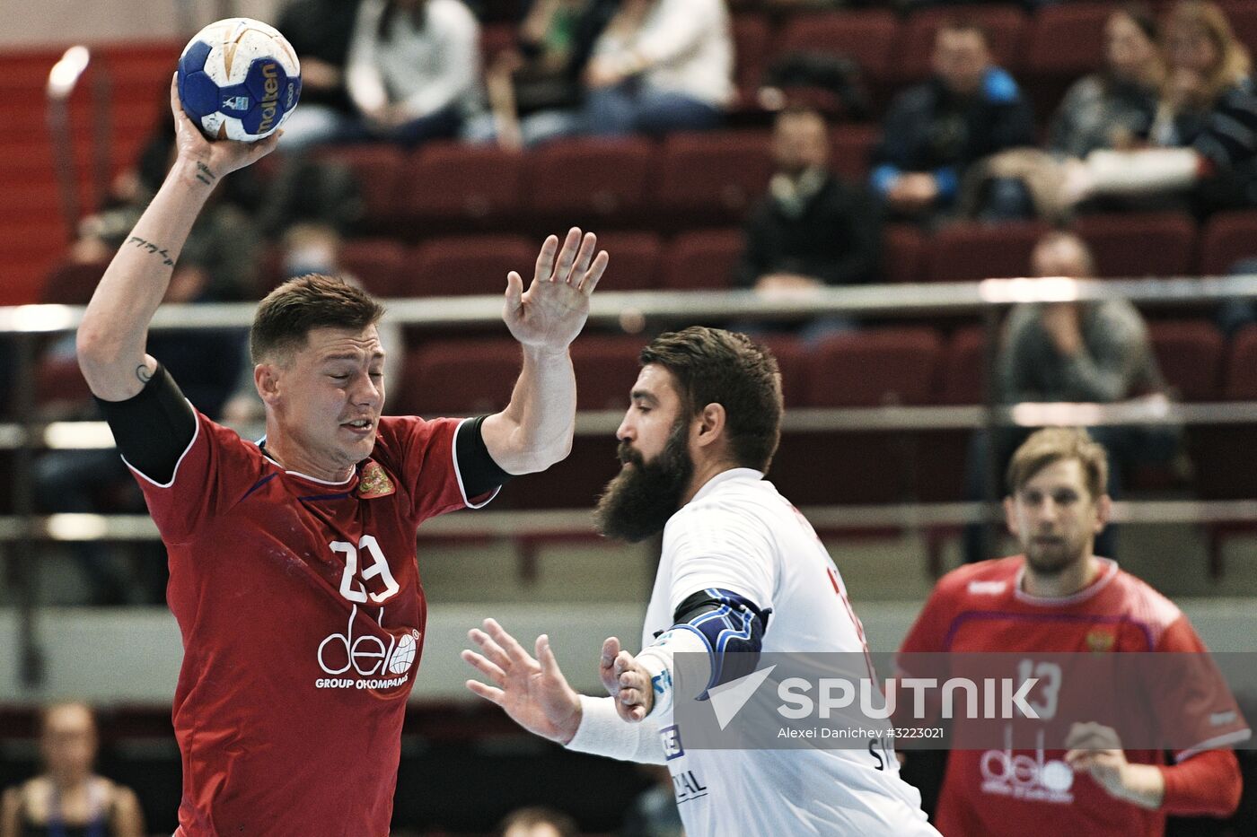 Handball. 2019 Men's World Championship Qualification match. Russia vs Slovakia