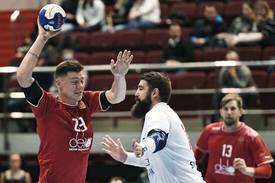 Handball. 2019 Men's World Championship Qualification match. Russia vs Slovakia