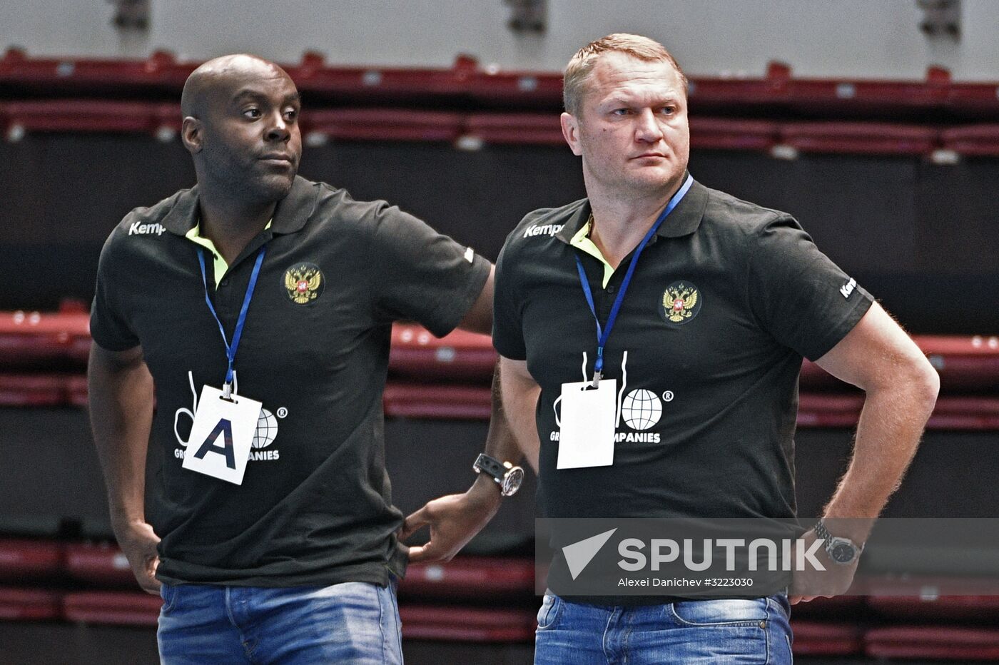 Handball. 2019 Men's World Championship Qualification match. Russia vs Slovakia