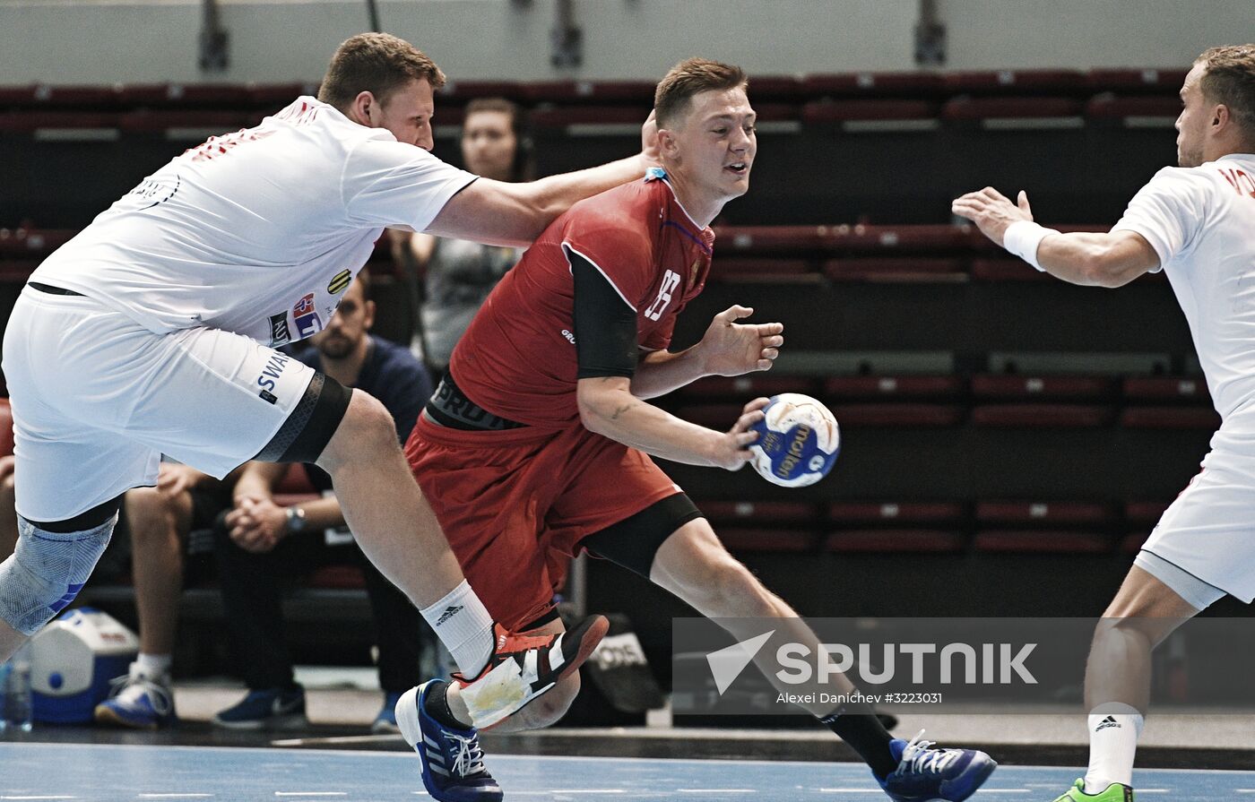 Handball. 2019 Men's World Championship Qualification match. Russia vs Slovakia