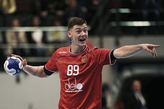 Handball. 2019 Men's World Championship Qualification match. Russia vs Slovakia