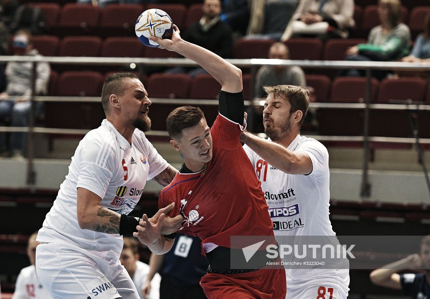 Handball. 2019 Men's World Championship Qualification match. Russia vs Slovakia