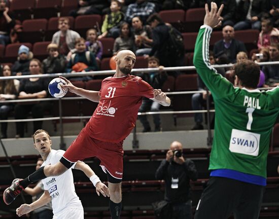 Handball. 2019 Men's World Championship Qualification match. Russia vs Slovakia