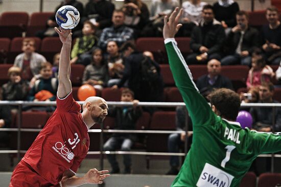 Handball. 2019 Men's World Championship Qualification match. Russia vs Slovakia