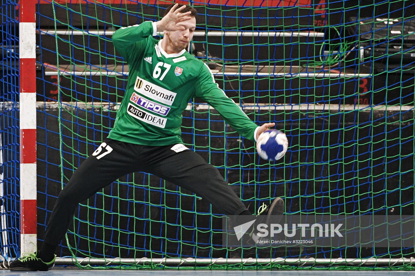 Handball. 2019 Men's World Championship Qualification match. Russia vs Slovakia