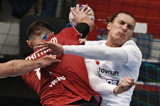 Handball. 2019 Men's World Championship Qualification match. Russia vs Slovakia