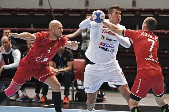 Handball. 2019 Men's World Championship Qualification match. Russia vs Slovakia