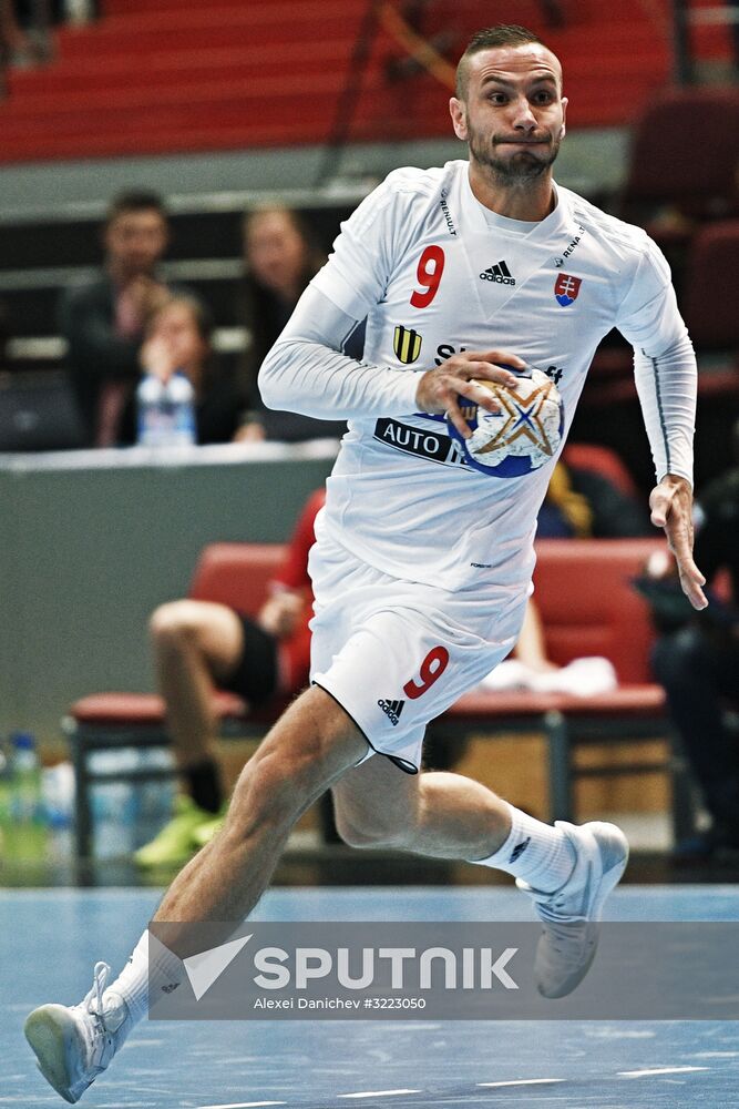 Handball. 2019 Men's World Championship Qualification match. Russia vs Slovakia