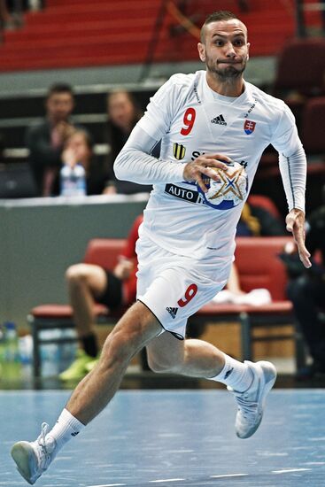 Handball. 2019 Men's World Championship Qualification match. Russia vs Slovakia