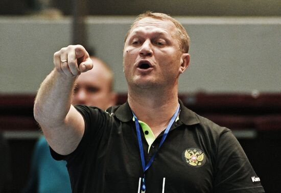 Handball. 2019 Men's World Championship Qualification match. Russia vs Slovakia