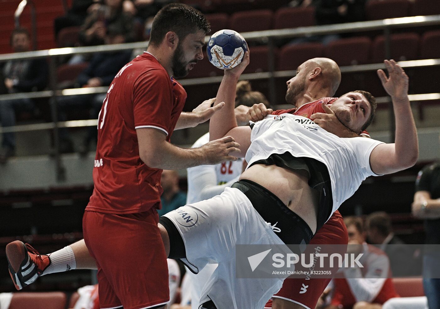 Handball. 2019 Men's World Championship Qualification match. Russia vs Slovakia