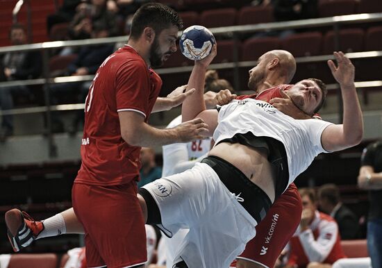 Handball. 2019 Men's World Championship Qualification match. Russia vs Slovakia