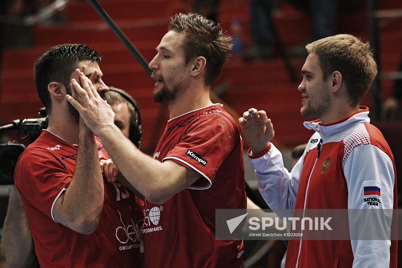 Handball. 2019 Men's World Championship Qualification match. Russia vs Slovakia