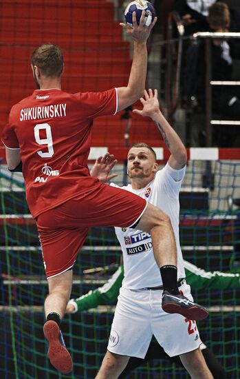 Handball. 2019 Men's World Championship Qualification match. Russia vs Slovakia