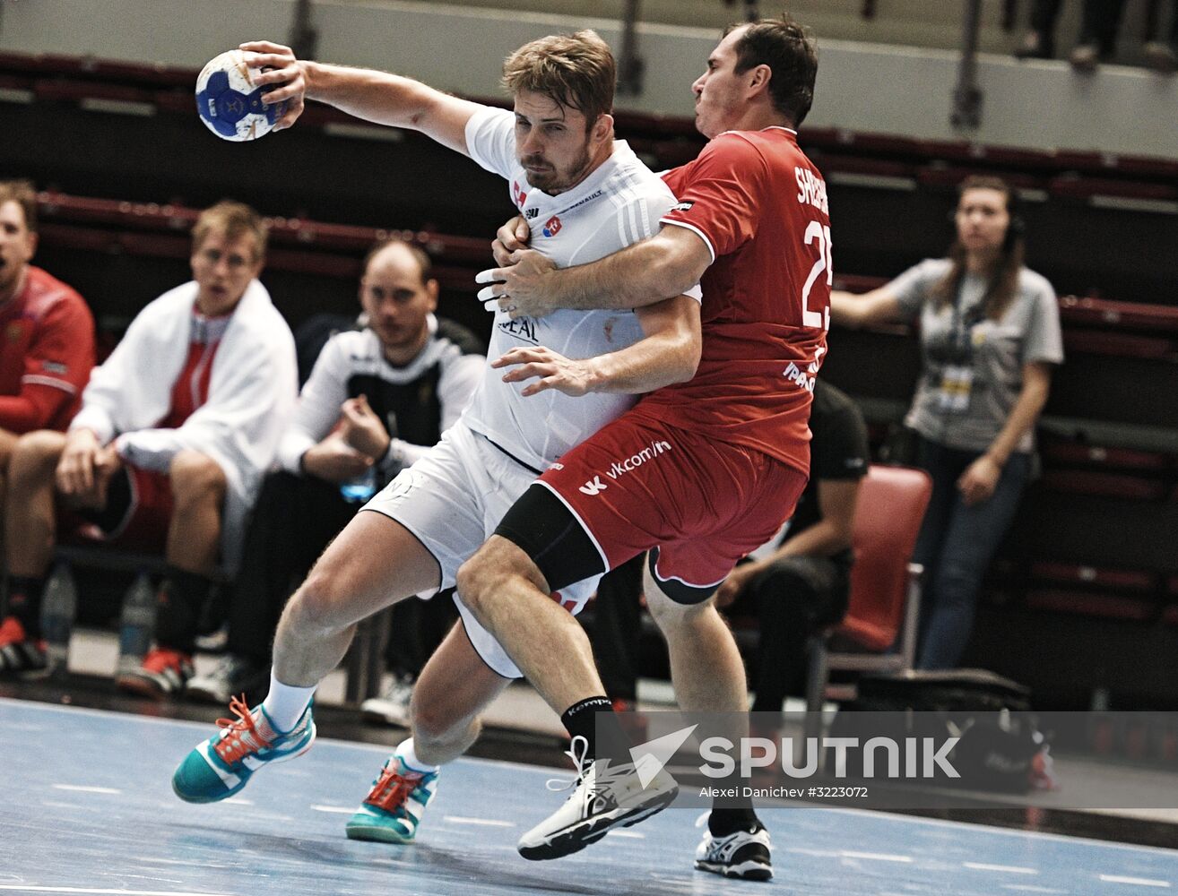 Handball. 2019 Men's World Championship Qualification match. Russia vs Slovakia