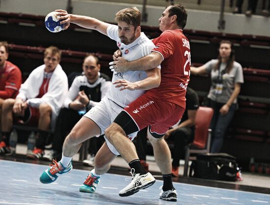 Handball. 2019 Men's World Championship Qualification match. Russia vs Slovakia