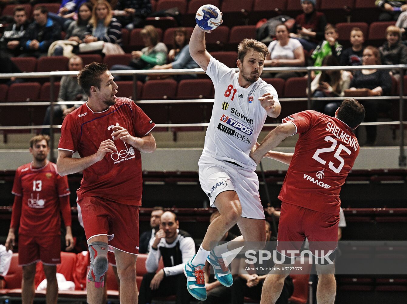 Handball. 2019 Men's World Championship Qualification match. Russia vs Slovakia