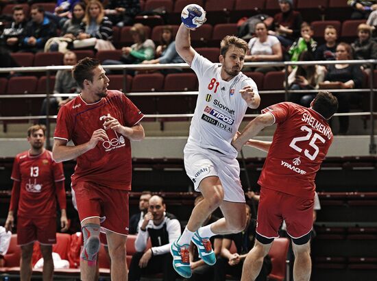 Handball. 2019 Men's World Championship Qualification match. Russia vs Slovakia