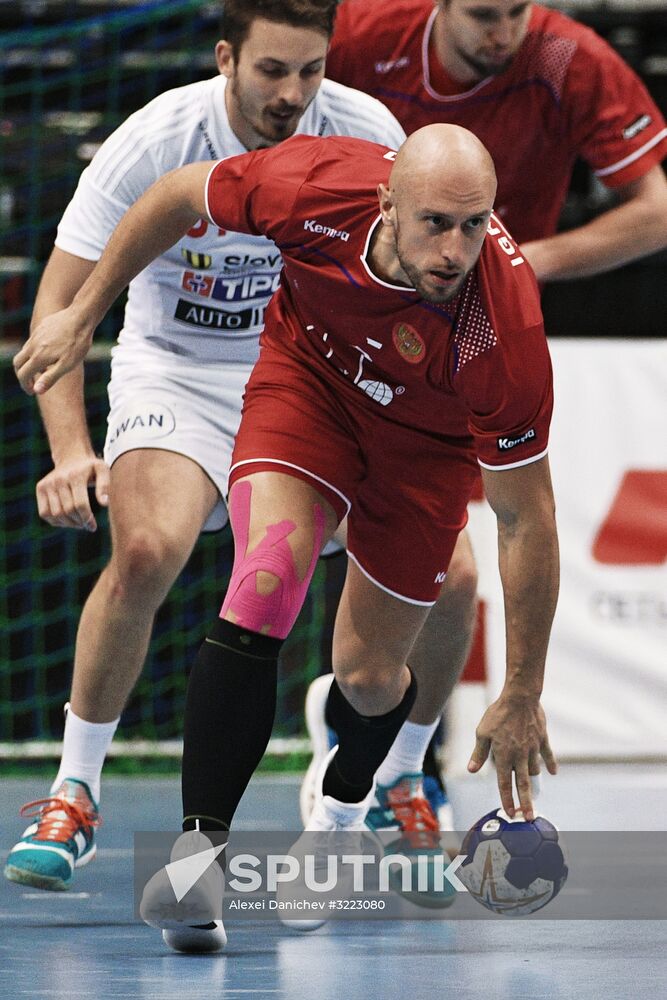 Handball. 2019 Men's World Championship Qualification match. Russia vs Slovakia