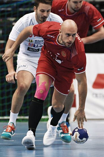 Handball. 2019 Men's World Championship Qualification match. Russia vs Slovakia