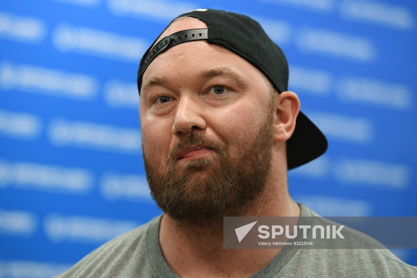 Game of Thrones star Hafthor Bjornsson welcomed at Sheremetyevo Airport