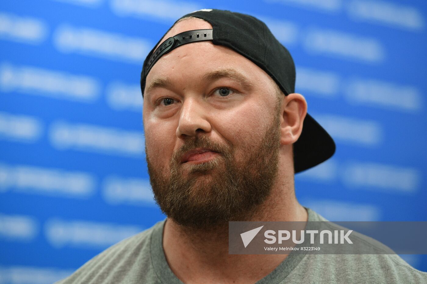 Game of Thrones star Hafthor Bjornsson welcomed at Sheremetyevo Airport