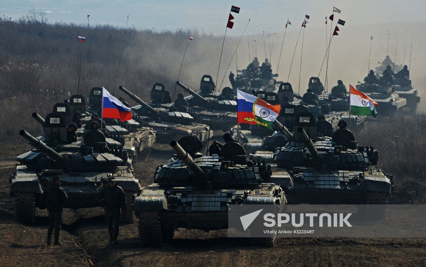 Russian-Indian joint military exercises Indra-2017