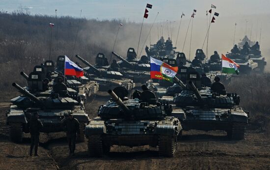 Russian-Indian joint military exercises Indra-2017