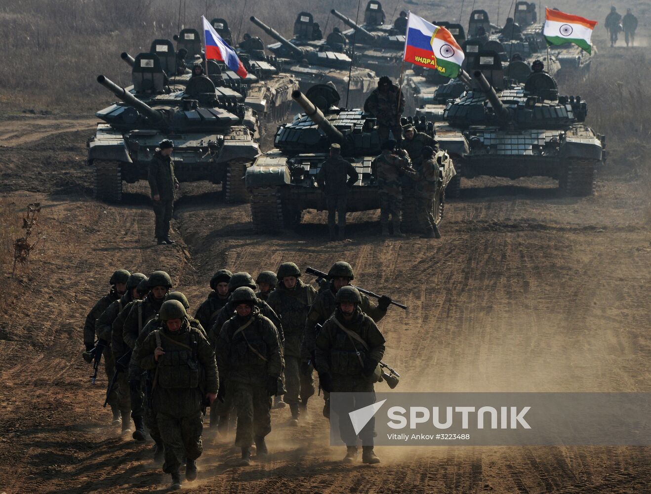 Russian-Indian joint military exercises Indra-2017