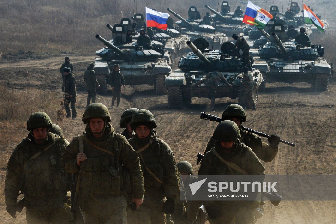 Russian-Indian joint military exercises Indra-2017