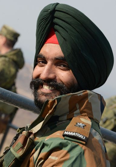 Russian-Indian joint military exercises Indra-2017