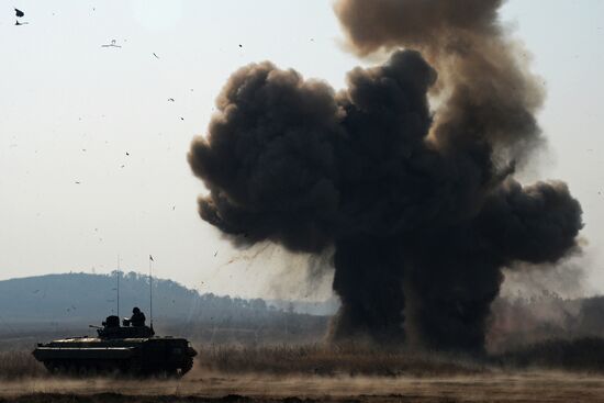 Russian-Indian joint military exercises Indra-2017