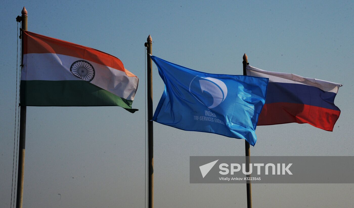 Russian-Indian joint military exercises Indra-2017