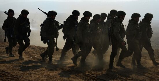 Russian-Indian joint military exercises Indra-2017