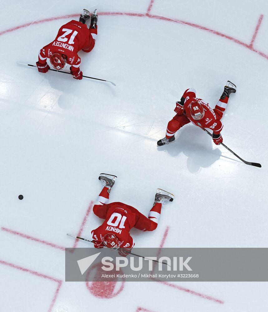 Kontinental Hockey League. Spartak vs. Dynamo