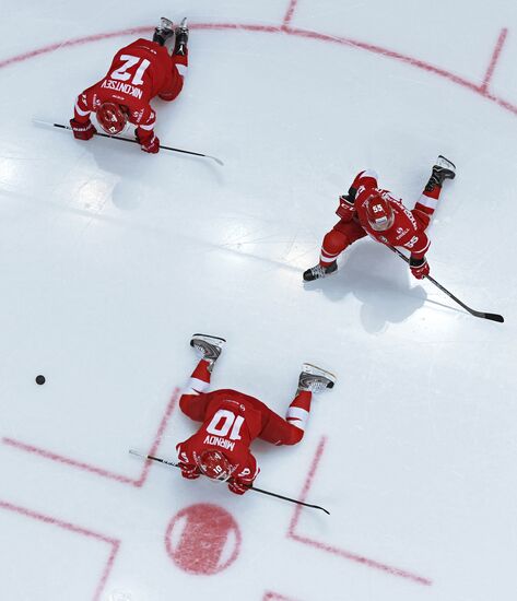 Kontinental Hockey League. Spartak vs. Dynamo