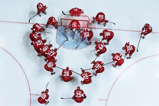 Kontinental Hockey League. Spartak vs. Dynamo