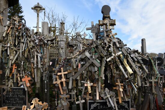 Hill of Crosses in Lithuania