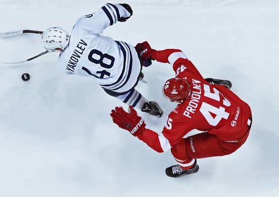 Kontinental Hockey League. Spartak vs. Dynamo
