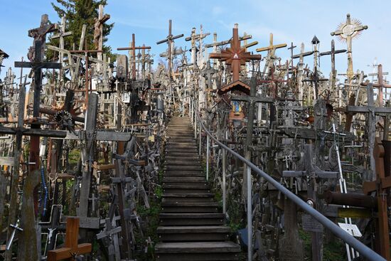 Hill of Crosses in Lithuania